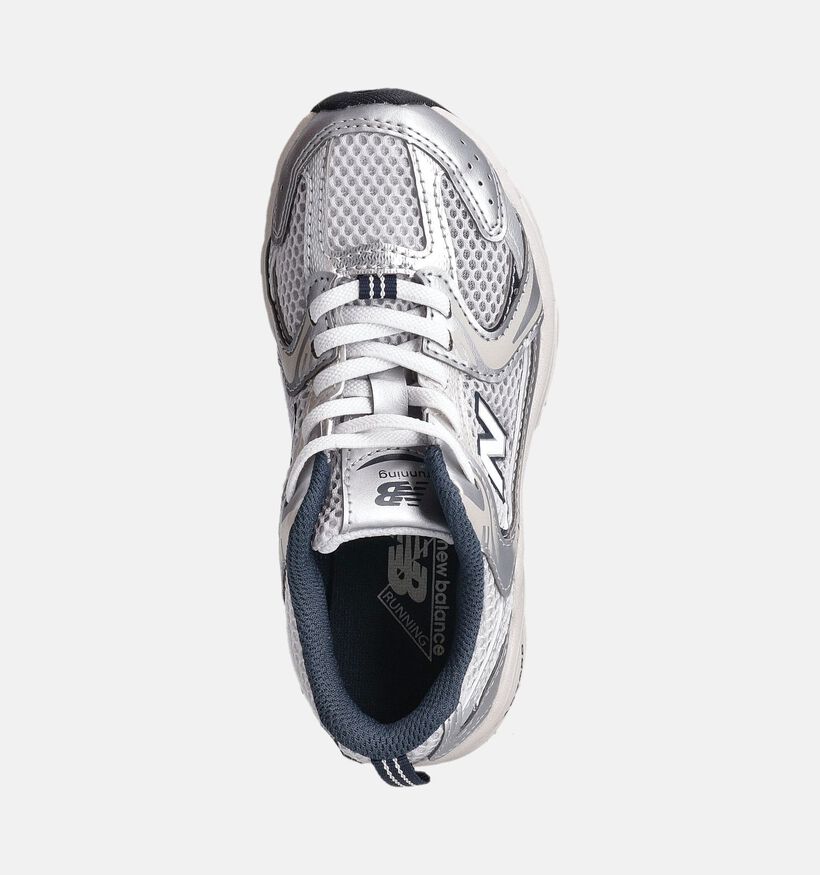 New Balance 530 Baskets en Argent pour filles, garçons (358717) - pour semelles orthopédiques