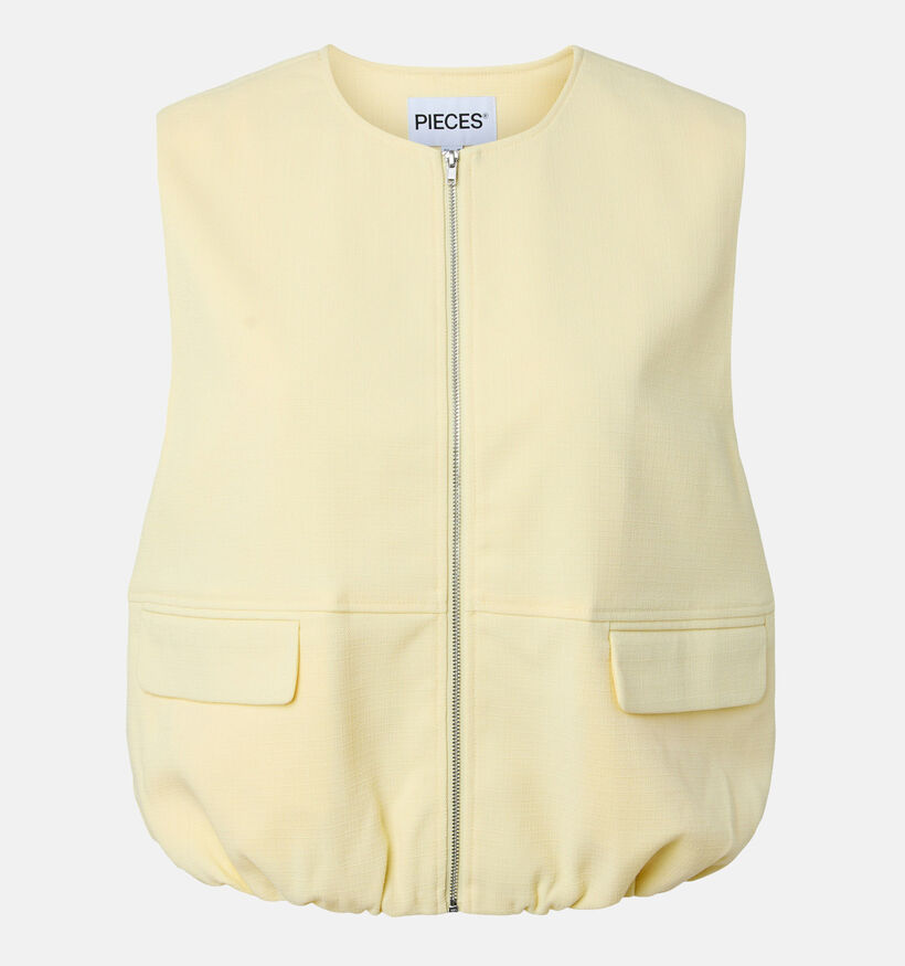 Pieces Faleah Manteaux courts en Jaune pour femmes (374928)