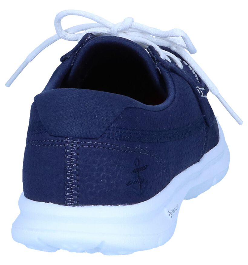 Donkerblauwe Bootschoenen Skechers Go Step Riptide in stof (251896)