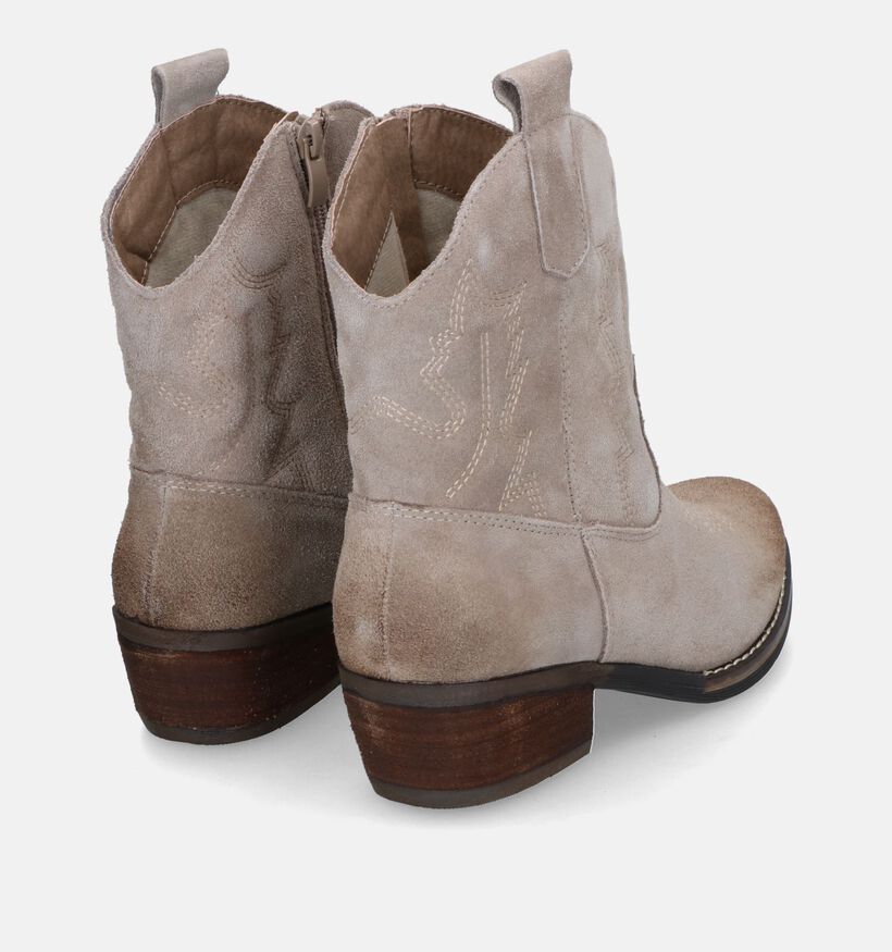 Poelman Beige Cowboyboots voor dames (327243)