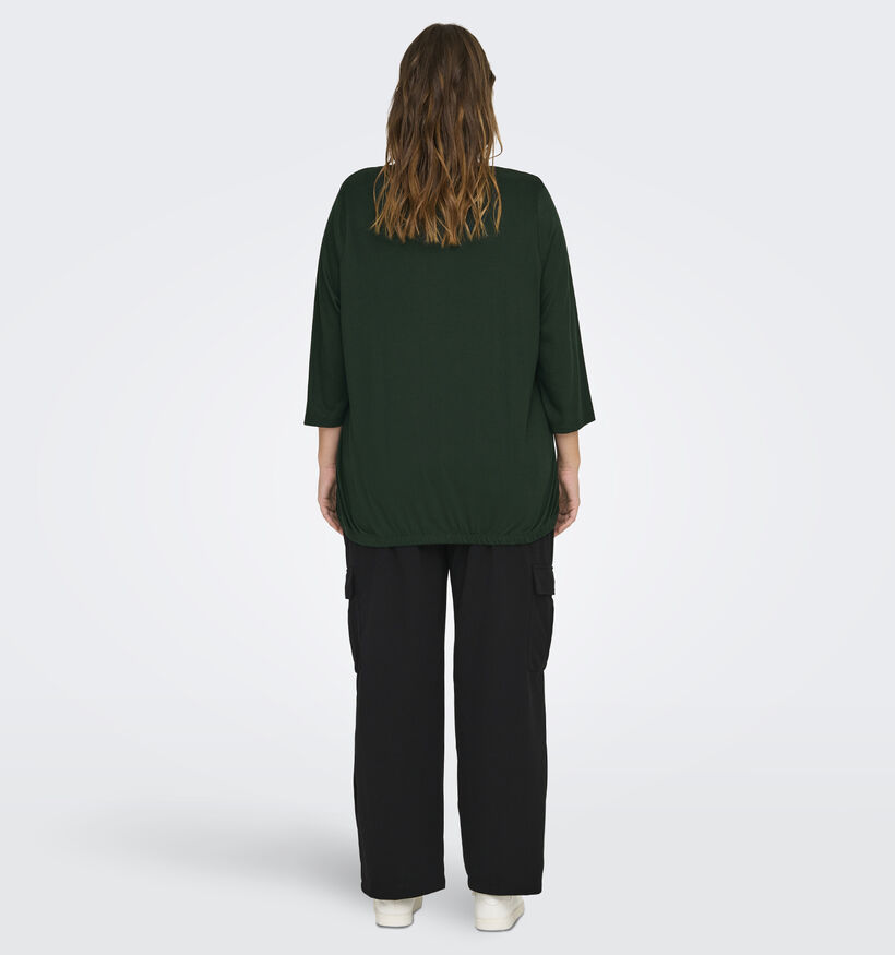 ONLY Carmakoma Carlinne T-shirt en Vert pour femmes (348430)