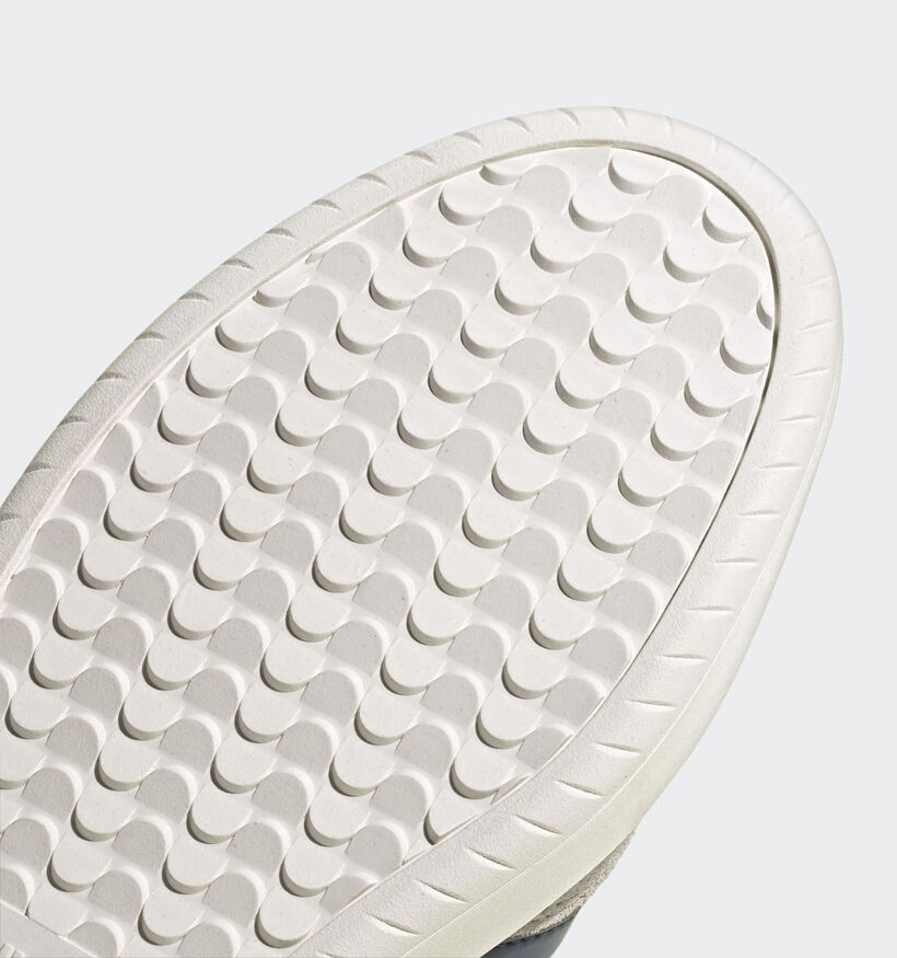 adidas Barreda Baskets basses en Blanc/Bleu pour hommes (359484) - pour semelles orthopédiques