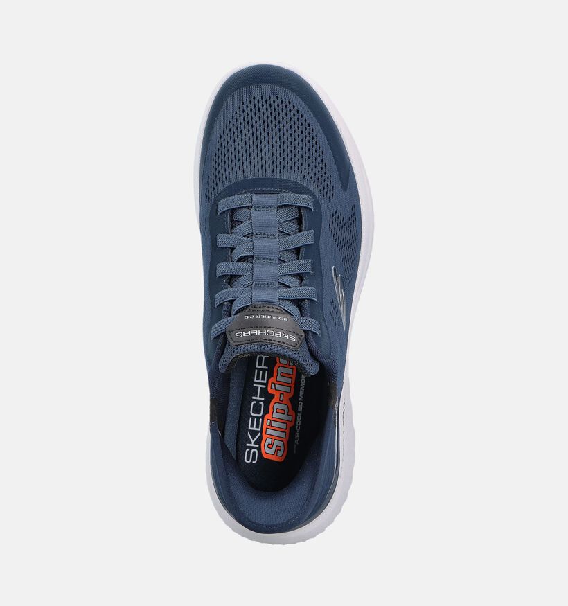 Skechers Slip-Ins Bounder Donkerblauwe Sneakers voor heren (359741)
