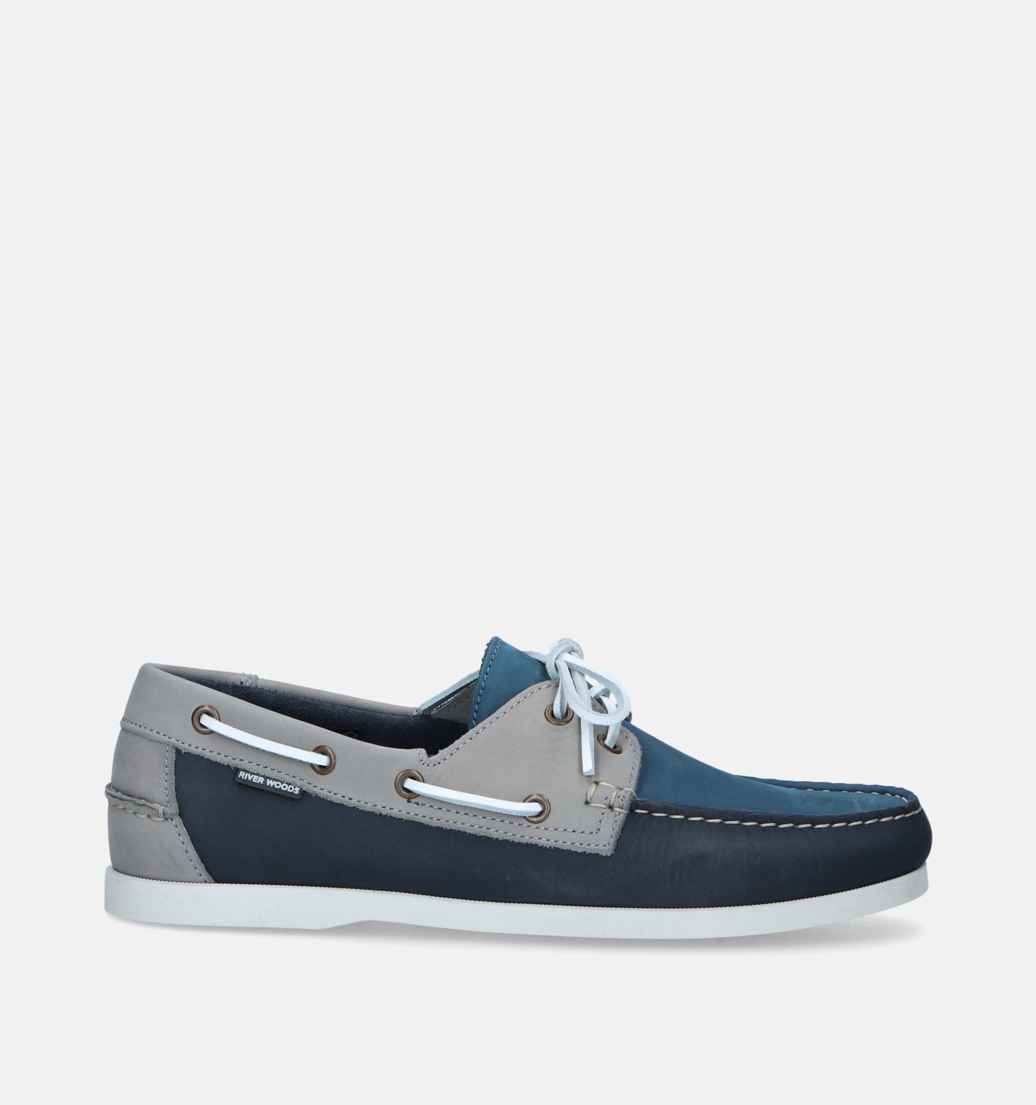River Woods Paco Blauwe Bootschoenen Heren Lage schoenen Online op TORFS.BE