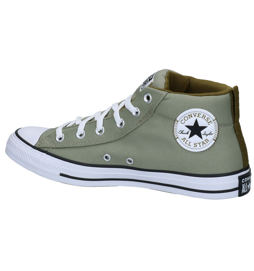 Converse Chuck Taylor All Star Baskets hautes en Bleu fonc&eacute; en textile (287175)