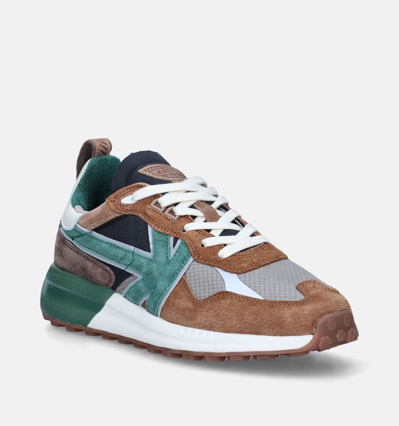 Kaotiko Vancouver Earth Groene Veterschoenen voor heren (346089) - geschikt voor steunzolen