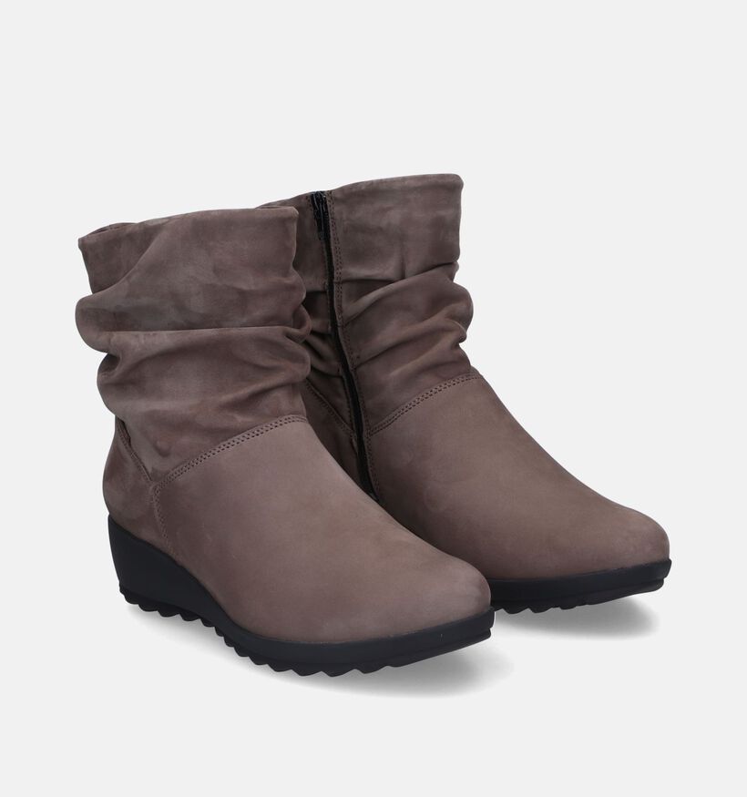 Mephisto Agatha Bottes en Taupe pour femmes (316741) - pour semelles orthopédiques