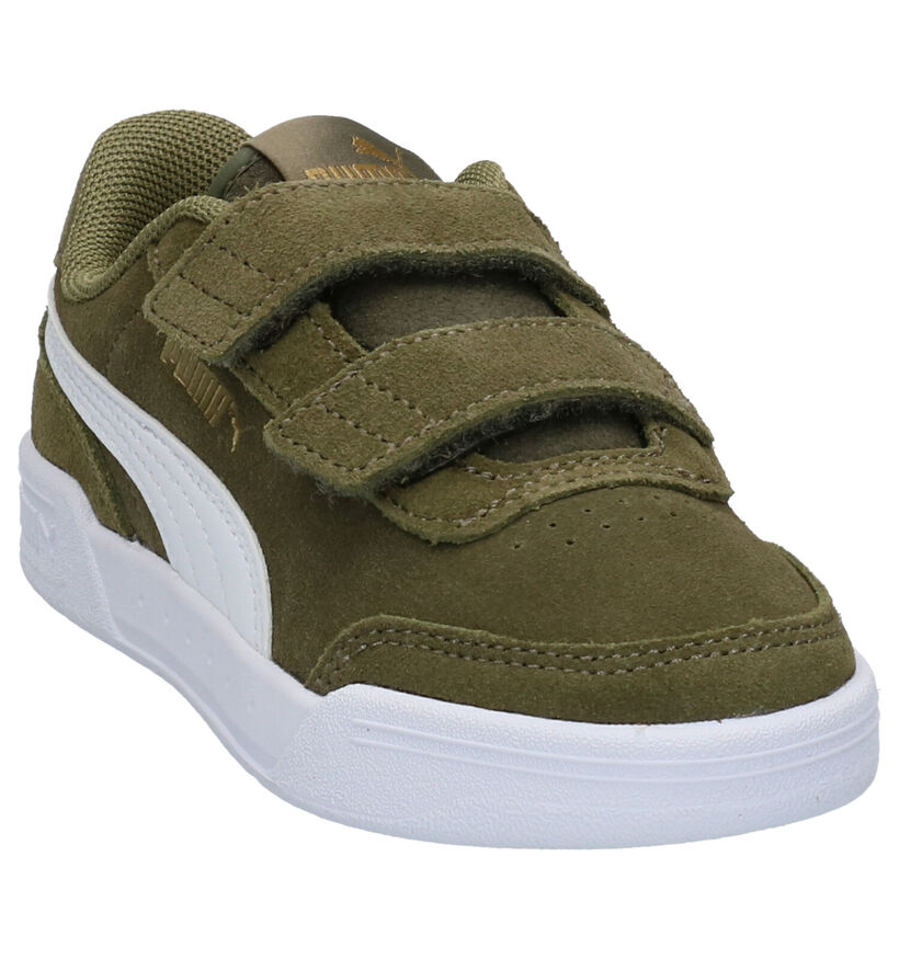 Puma Caracal Kaki Sneakers in daim (265643)