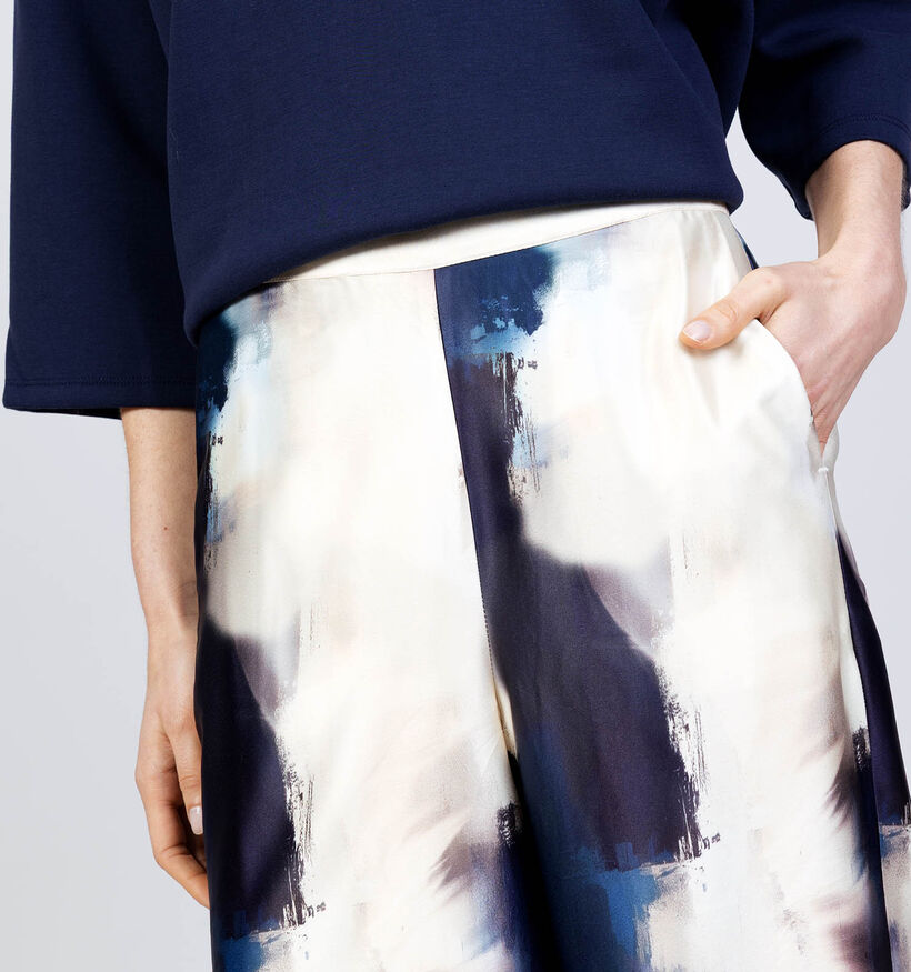 Vila Salta Blauwe/Beige Broek voor dames (369477)