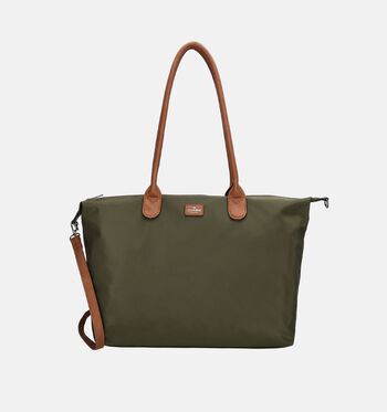 Charm London Cabas Noir/Marron/Vert