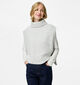 Pieces Jecca Poncho Pull en Gris pour femmes (362268)
