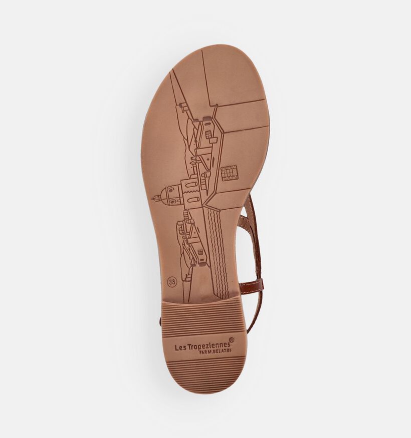Les Tropeziennes Hatome Sandales en Cognac pour femmes (373226)