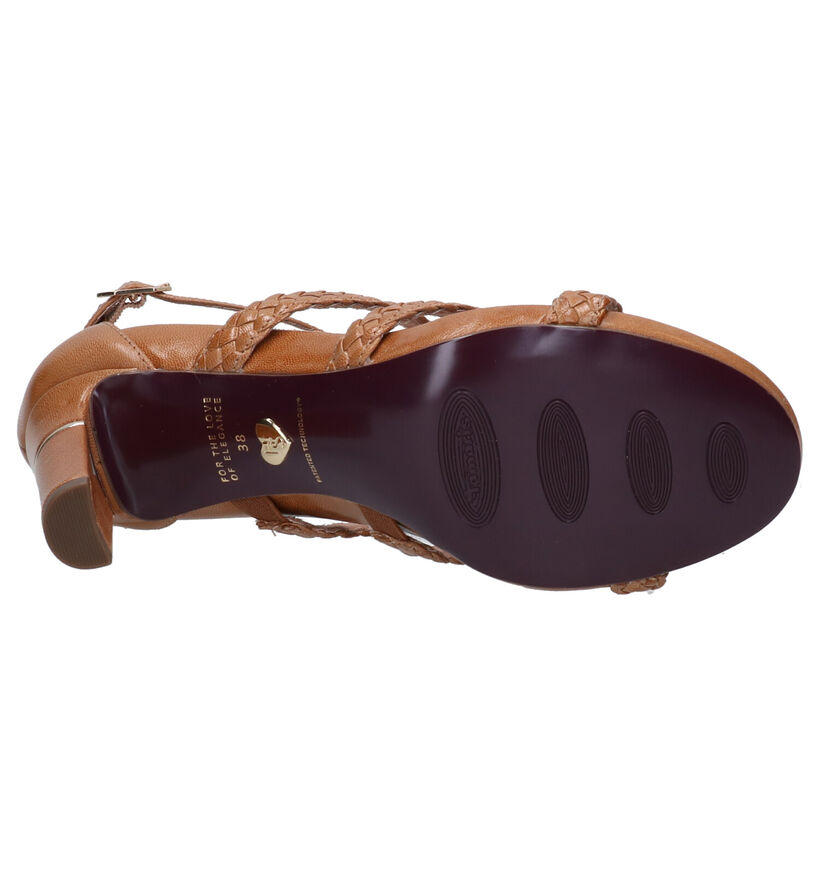 Tamaris Heart & Sole Sandales en Cognac en cuir (270108)