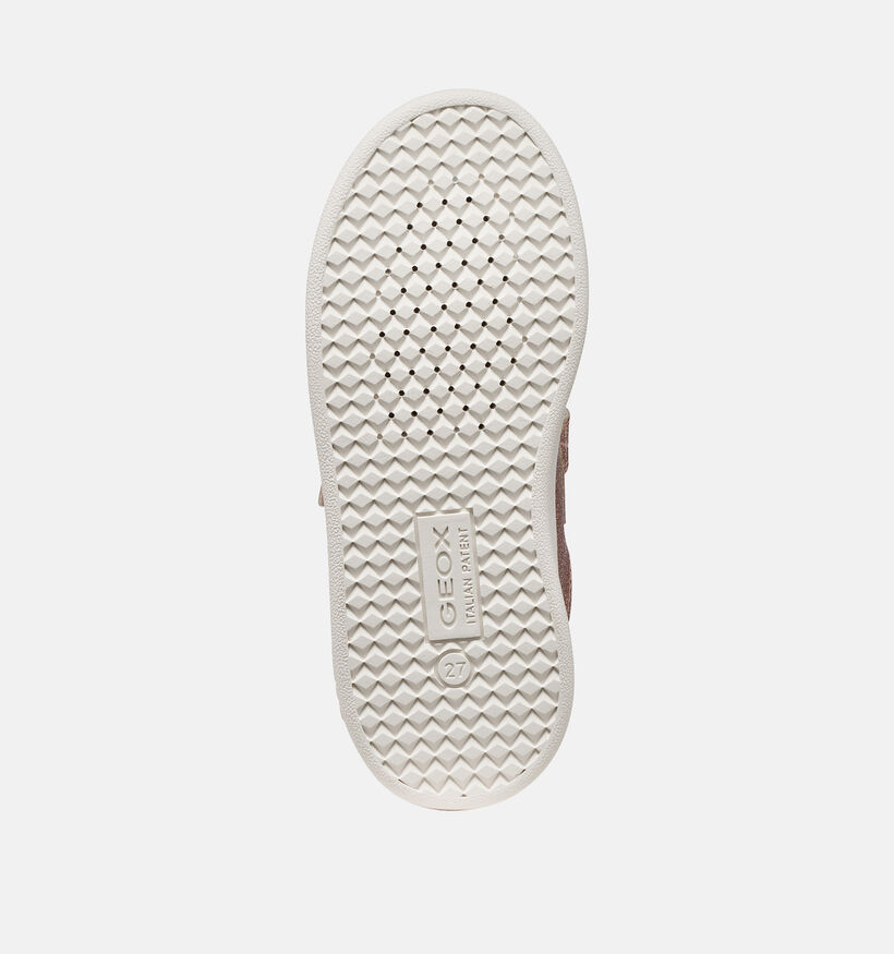 Geox Eclyper Baskets en Or ros&eacute; pour filles (368441) - pour semelles orthop&eacute;diques