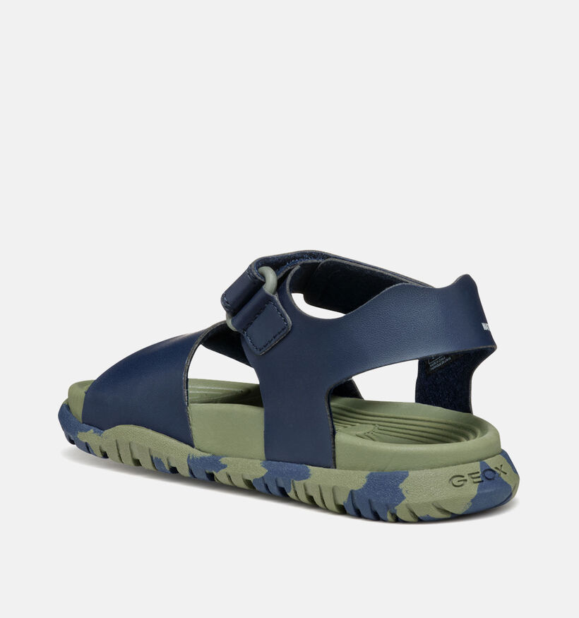 Geox Fusbetto Sandales en Bleu pour garçons (356388)