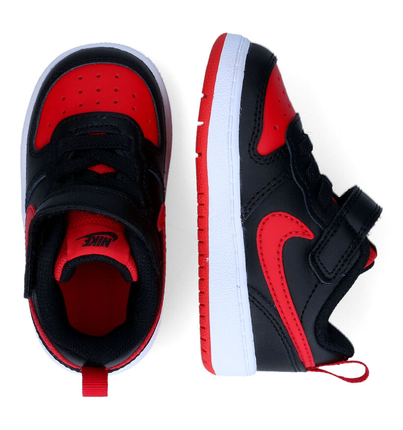Nike Court Borough Baskets en Noir pour garçons (319350) - pour semelles orthopédiques
