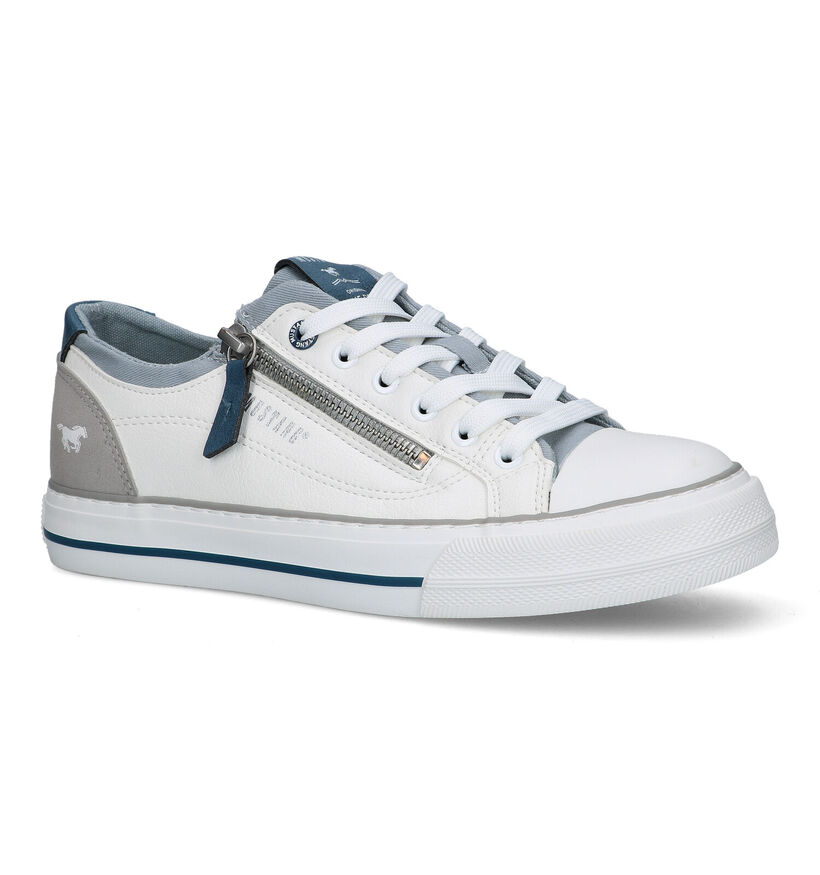 Mustang Baskets casual en Blanc en simili cuir (323489)