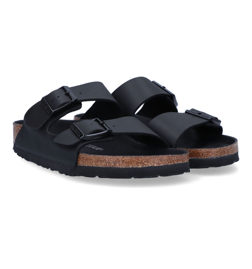 Birkenstock Arizona Zwarte Slippers voor dames (322774)