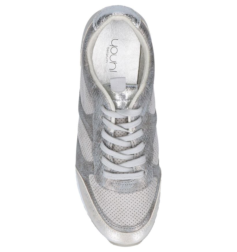 Youh! Baskets casual en Argent en simili cuir (239327)