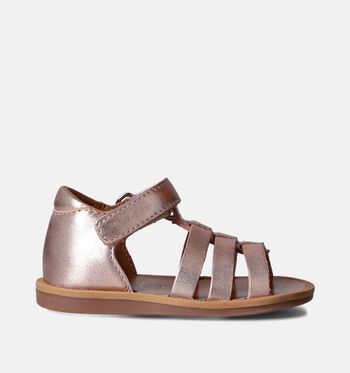 Pom d'Api Sandales Or rose