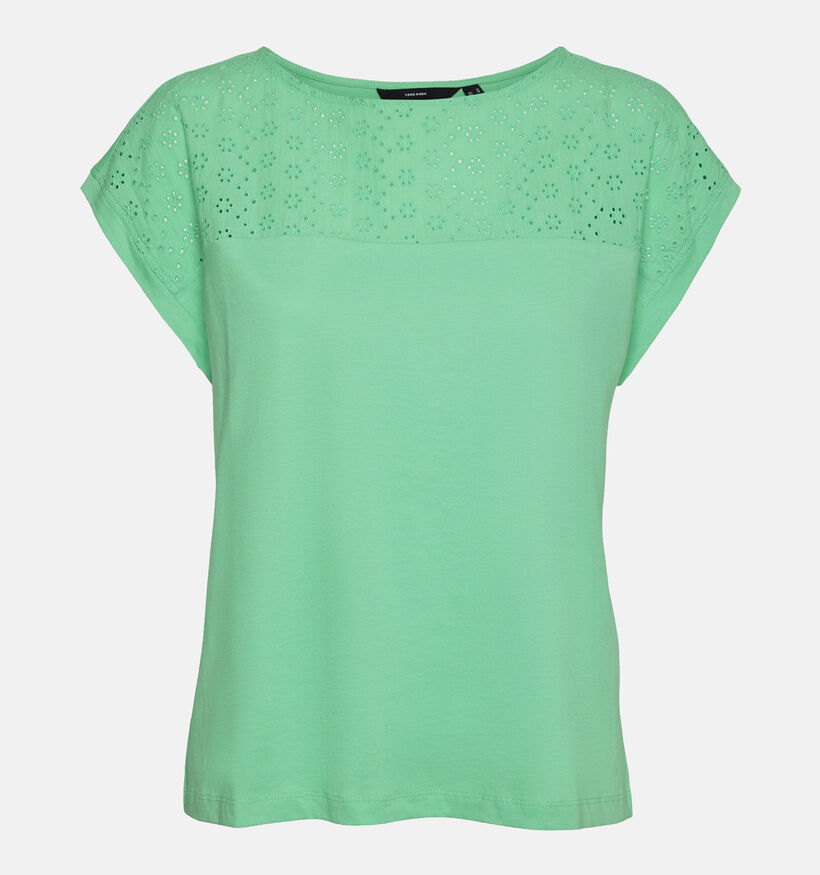 Vero Moda Kaya T-shirt en Vert pour femmes (341826)