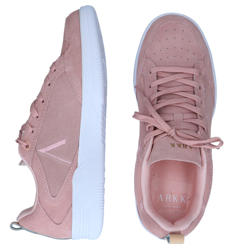 ARKK Baskets basses en Rosé en daim (292639)