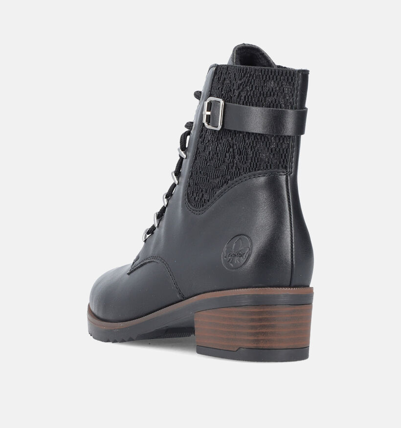 Rieker Bottines à lacets en Noir pour femmes (347419)