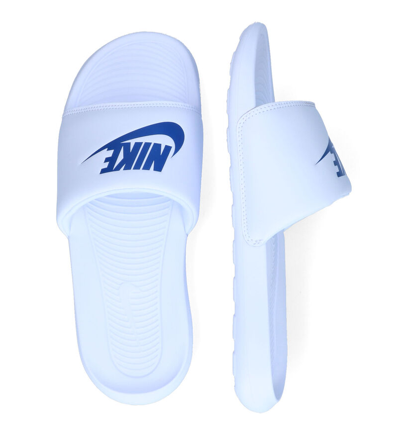 Nike Victori One Claquettes de piscine en Blanc en synthétique (302632)