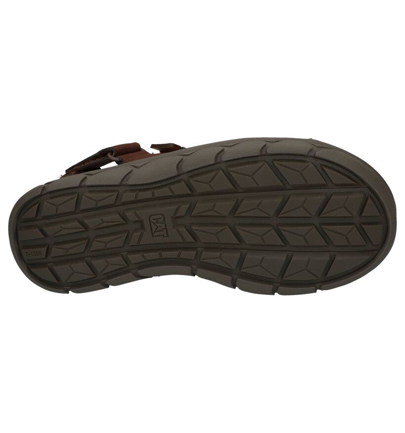 Caterpillar Sandales en Brun foncé en simili cuir (238285)