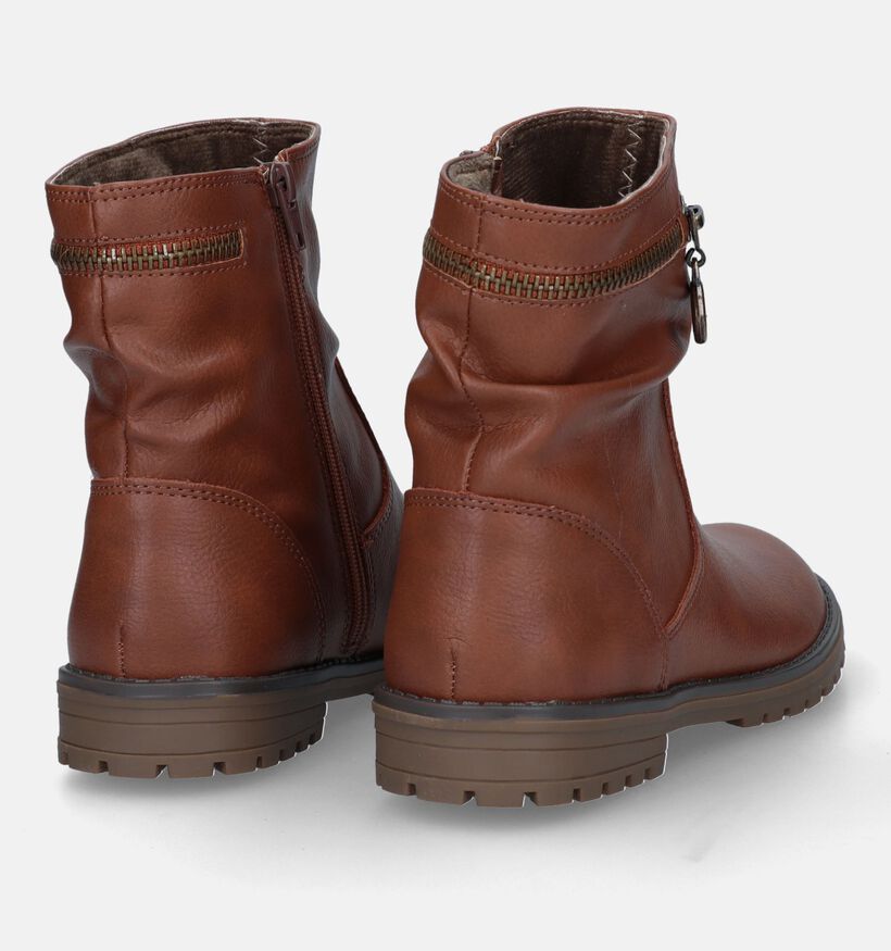 Milo & Mila Cognac Boots voor meisjes (329503) - geschikt voor steunzolen