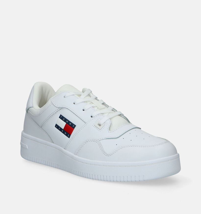 TH Tommy Jeans Retro Basket Ess Witte Sneakers voor heren (342737) - geschikt voor steunzolen