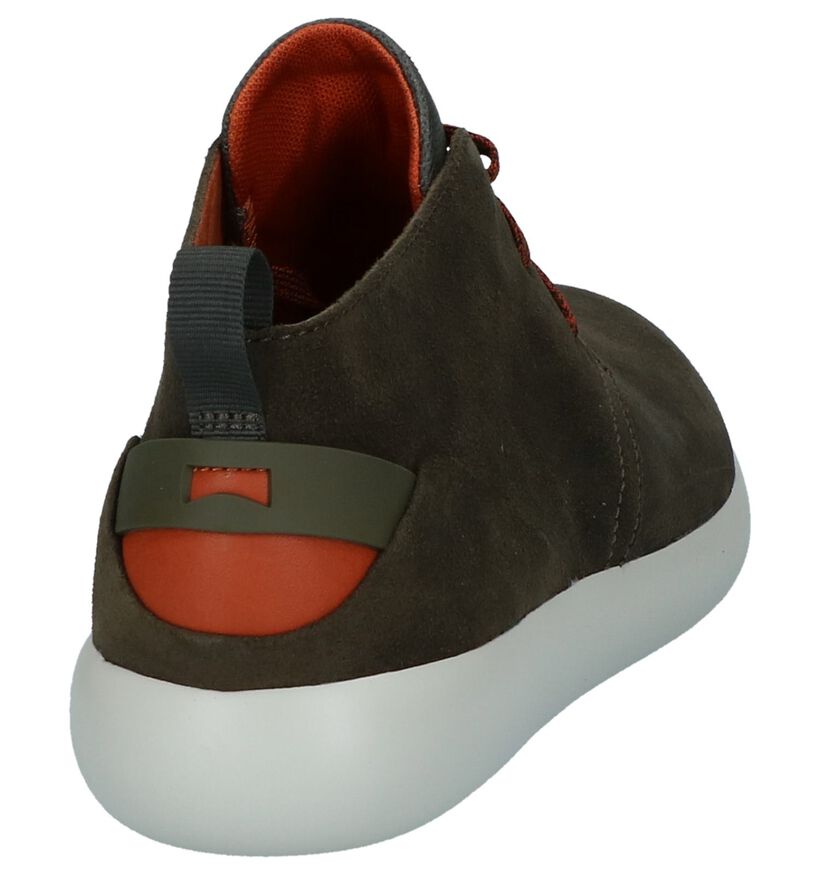 Camper Chaussures hautes en Vert kaki en daim (226154)