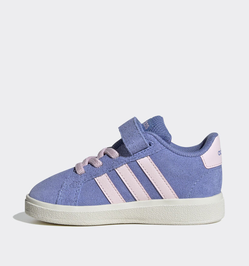 adidas Grand Court 00s Blauwe/Roze Sneakers voor meisjes (365404) - geschikt voor steunzolen