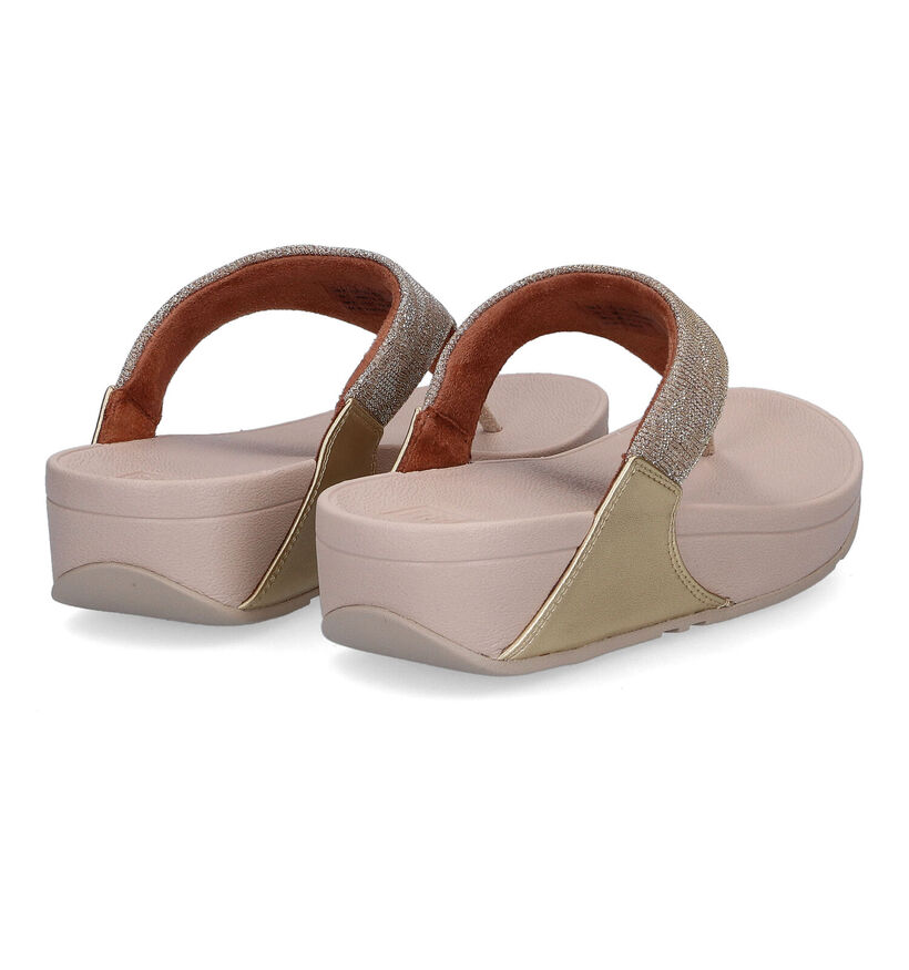 FitFlop Lulu Toe Post Geo Glitz Tongs en Bleu pour femmes (313548)