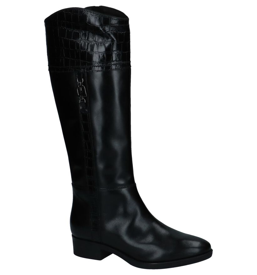 Geox Bottes hautes en Noir en cuir (223060)