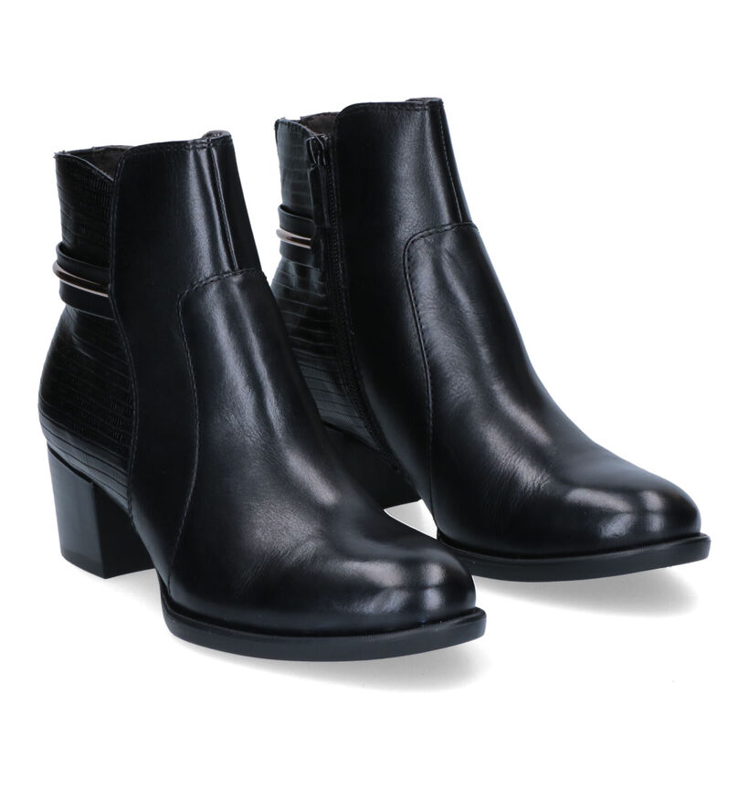 Tamaris Touch It Bottillons en Noir en cuir (315442)