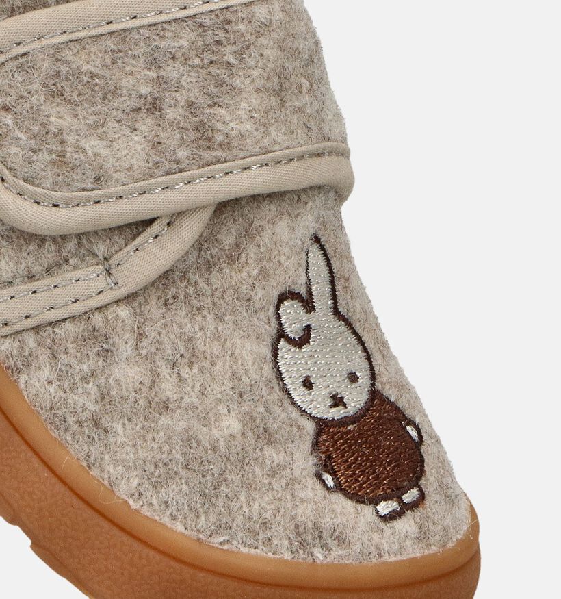 Bisgaard Nijntje Beige Pantoffels voor jongens, meisjes (364810) - geschikt voor steunzolen