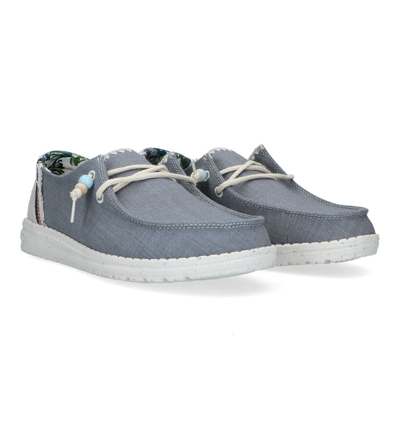 HEYDUDE Wendy Natural Loafers en Bleu pour femmes (324436) - pour semelles orthopédiques