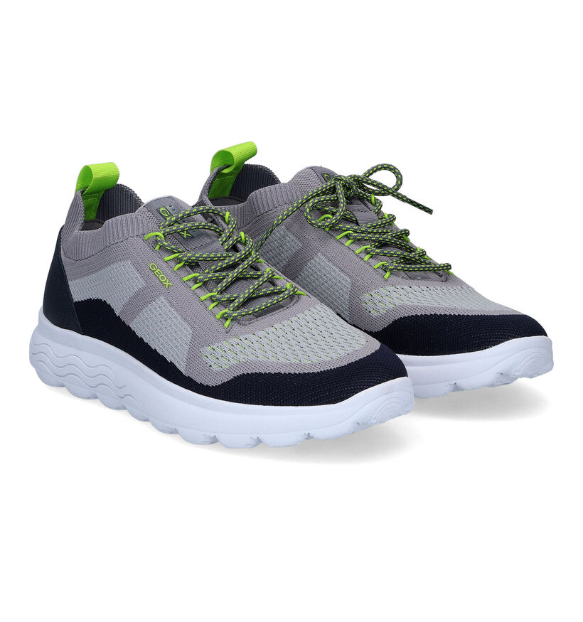 Geox Spherica Blauwe Sneakers in stof (303583)