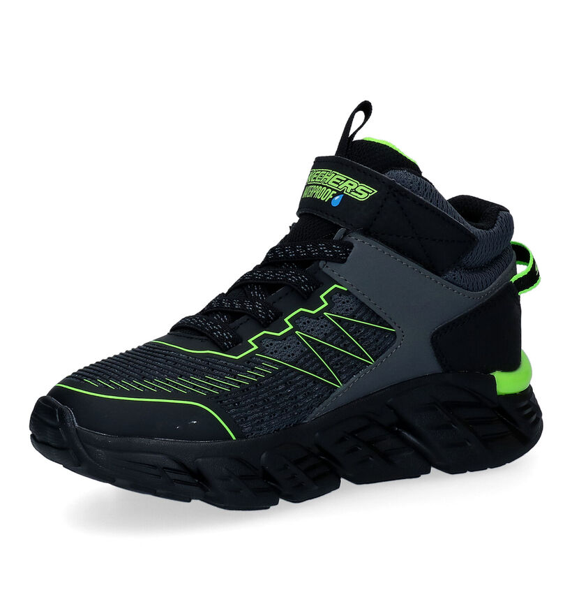 Skechers Tech-Grip-High-Surge Baskets Hautes en Noir en textile (295072)