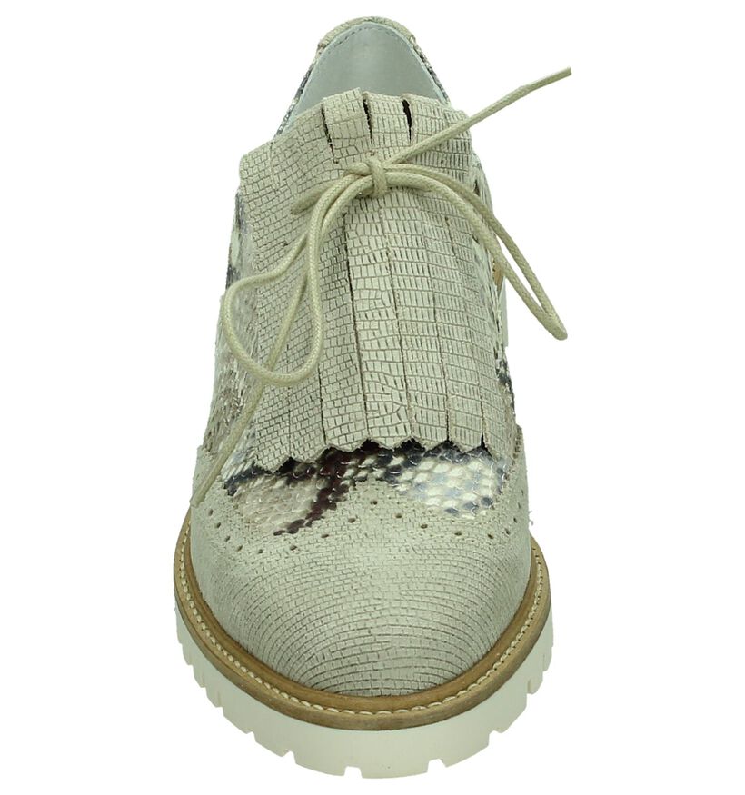 Tango Chaussures à lacets en Beige clair en nubuck (179520)