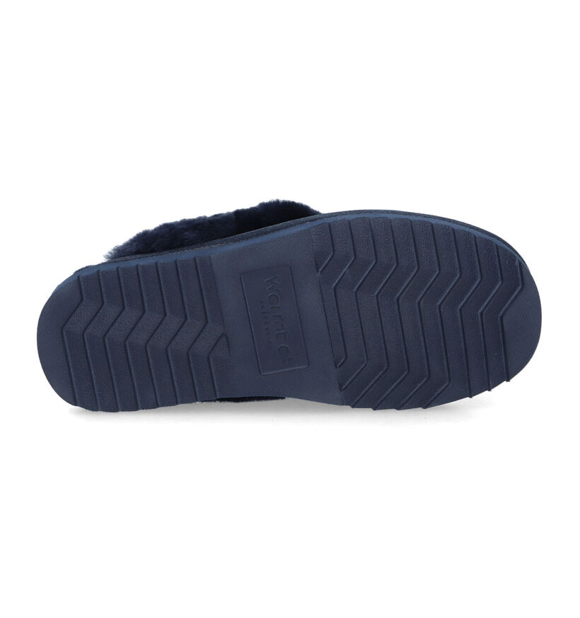 Warmbat Flurry Cognac Wollen Pantoffels voor dames (329908)