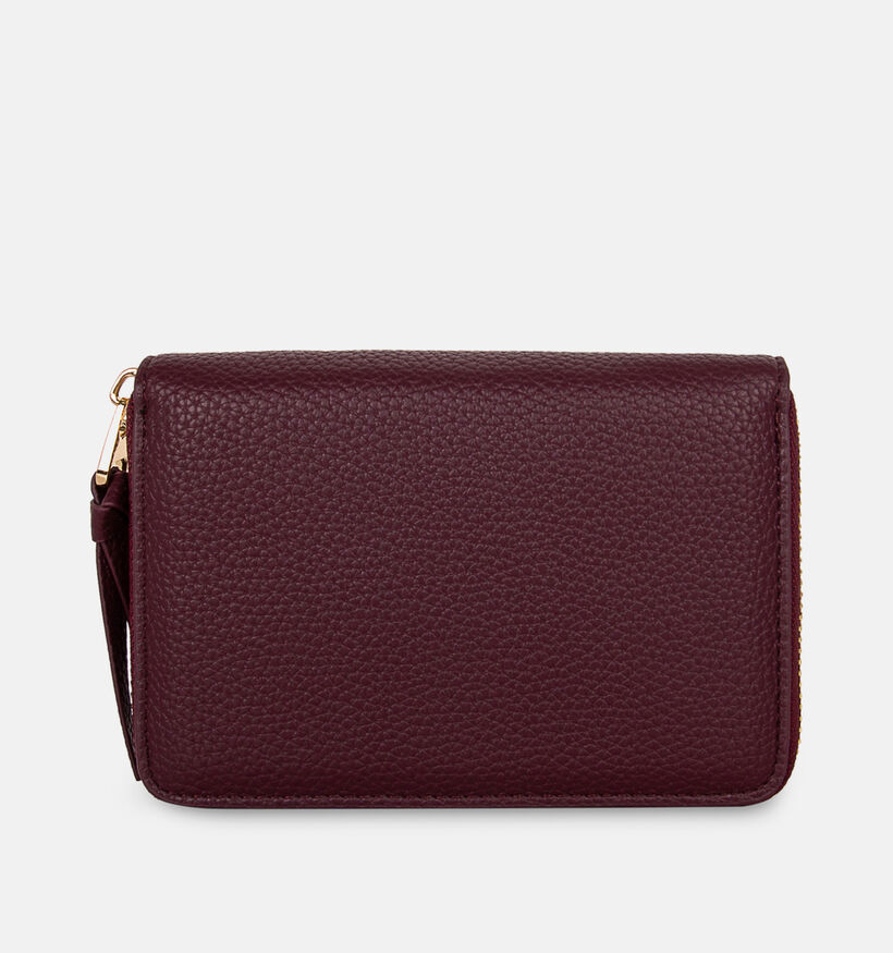 Laurent David Bordeaux Portemonnee met Rits voor dames (381570)