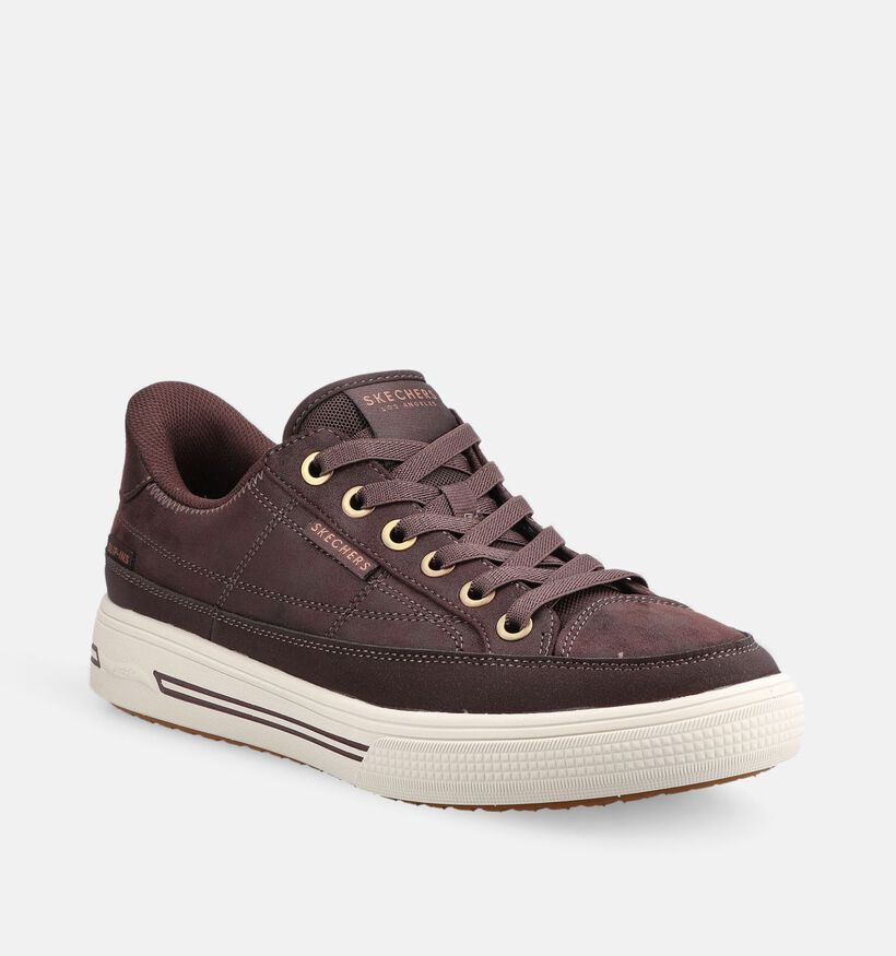 Skechers Arch Fit Arcade Donkerbruine Slip-Ins voor heren (378018)