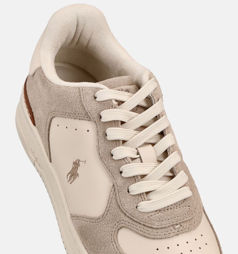 Polo Ralph Lauren Mastercourt Chaussures plates en Blanc pour hommes (369550) - pour semelles orthop&eacute;diques