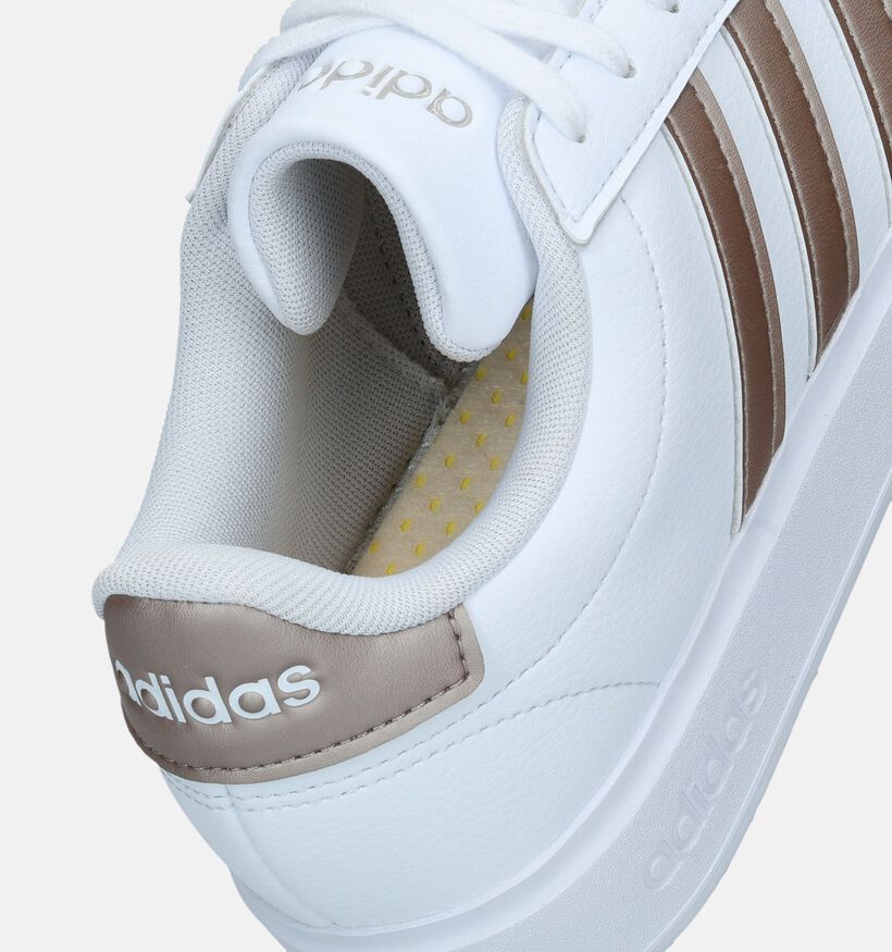 adidas Grand Court 2.0 Baskets sportives en Blanc pour femmes (356989) - pour semelles orthopédiques