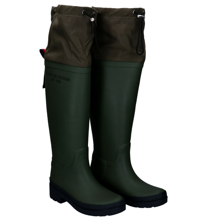 Tommy Hilfiger Bottes de pluie en Kaki en synthétique (295181)