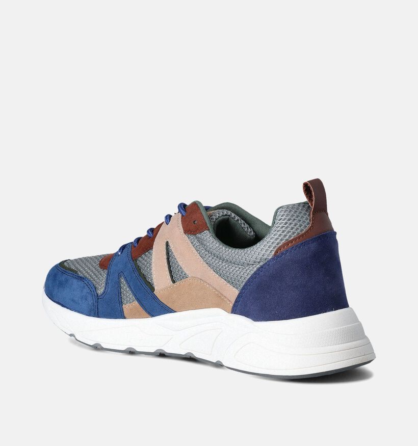 Poelman Chaussures à lacets en Bleu pour hommes, garçons (358485) - pour semelles orthopédiques