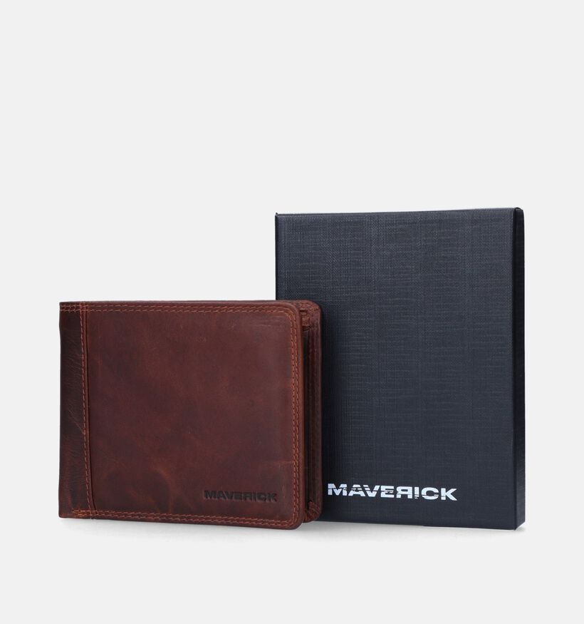 Maverick Bruine Portefeuille voor heren (358810)