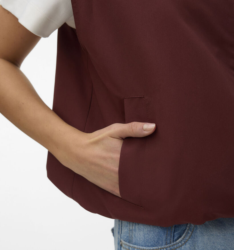 Vero Moda Kimmie Manteau court en Bordeaux pour femmes (369395)